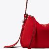 Bolso bandolera pequeño Romy de gamuza con costuras decorativas Bolso bandolera pequeño Romy de gamuza con costuras decorativas