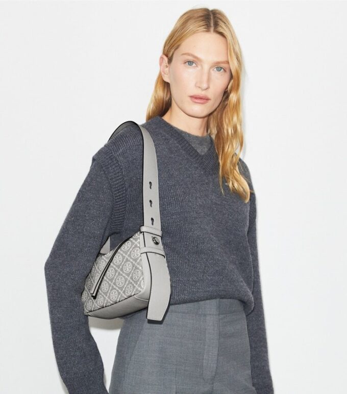 Bolso bandolera pequeño Romy T Monogram Bolso bandolera pequeño Romy T Monogram