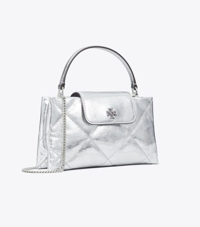 Bolso con asa superior metalizada Kira Diamond Quilt Bolso con asa superior metalizada Kira Diamond Quilt