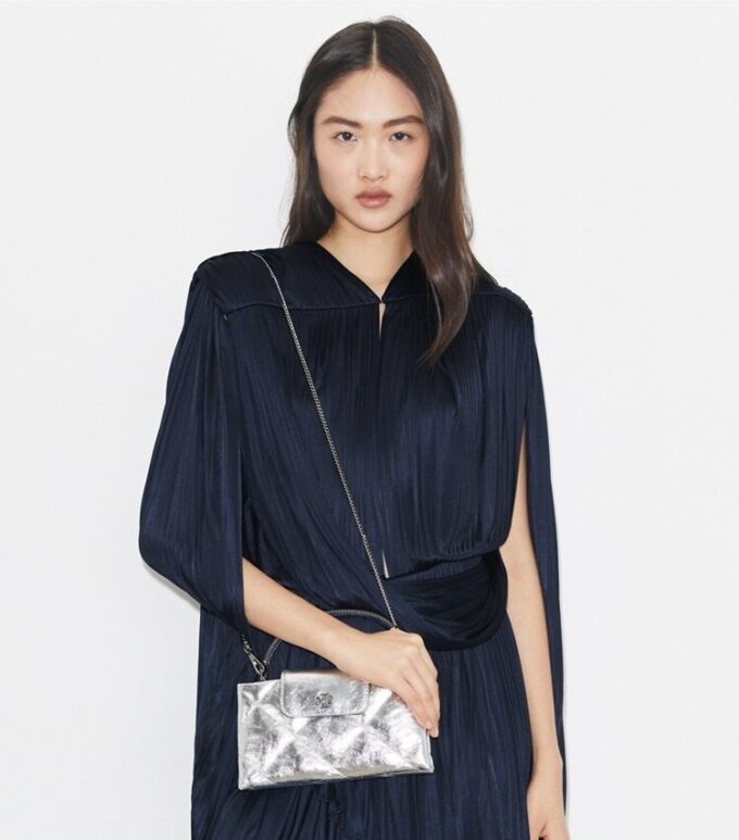 Bolso con asa superior metalizada Kira Diamond Quilt Bolso con asa superior metalizada Kira Diamond Quilt