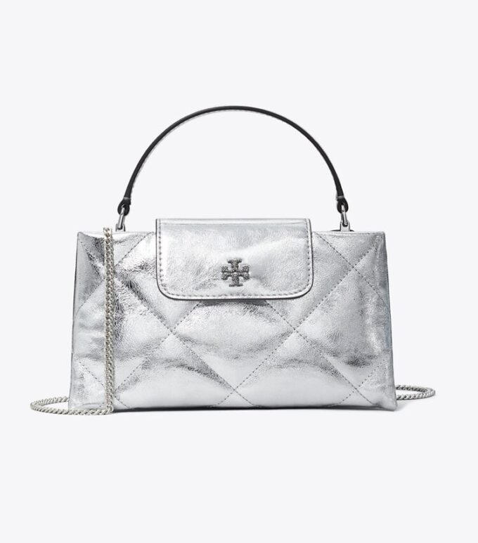 Bolso con asa superior metalizada Kira Diamond Quilt Bolso con asa superior metalizada Kira Diamond Quilt