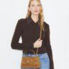 Bolso con asa superior y flecos de ante Mini Lee Radziwill Bolso con asa superior y flecos de ante Mini Lee Radziwill