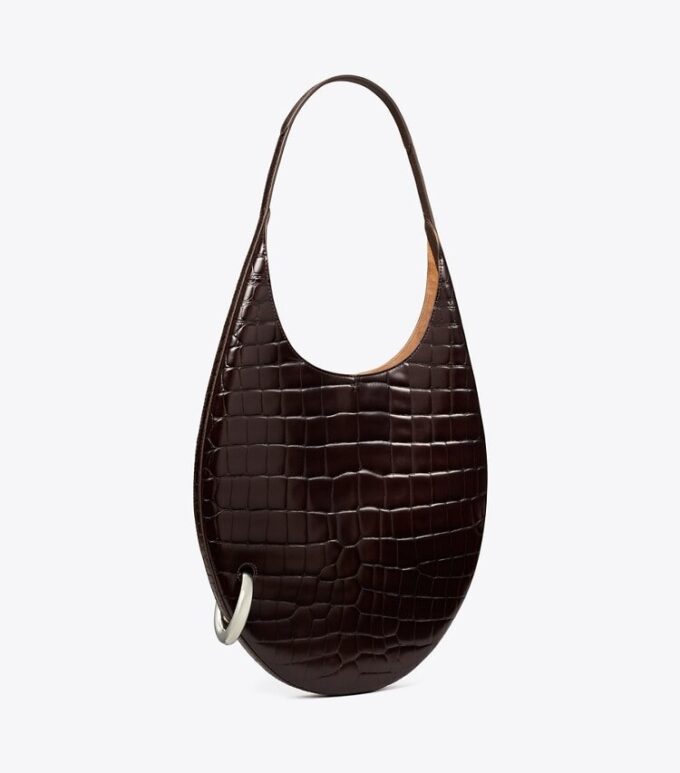 Bolso con estampado de cocodrilo perforado Bolso con estampado de cocodrilo perforado