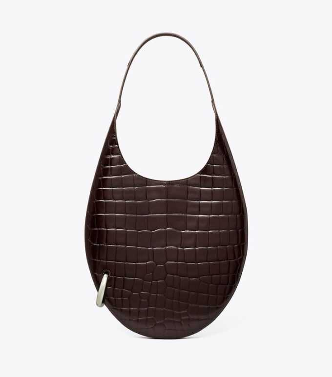 Bolso con estampado de cocodrilo perforado Bolso con estampado de cocodrilo perforado
