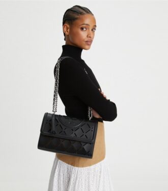Bolso convertible perforado Fleming Diamond