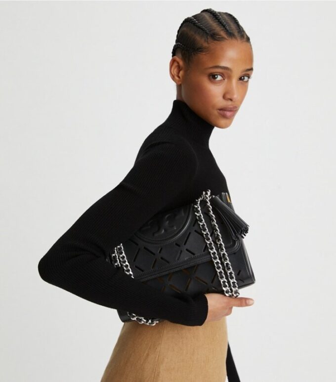 Bolso convertible perforado Fleming Diamond Bolso convertible perforado Fleming Diamond
