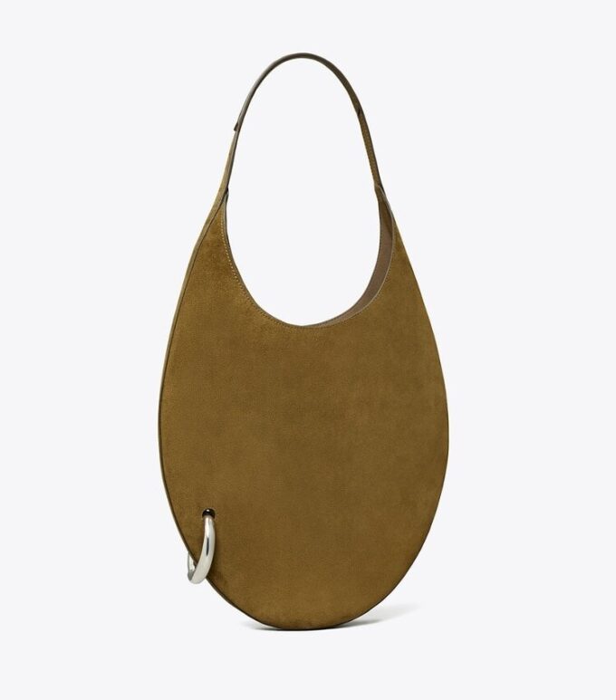 Bolso de gamuza perforado