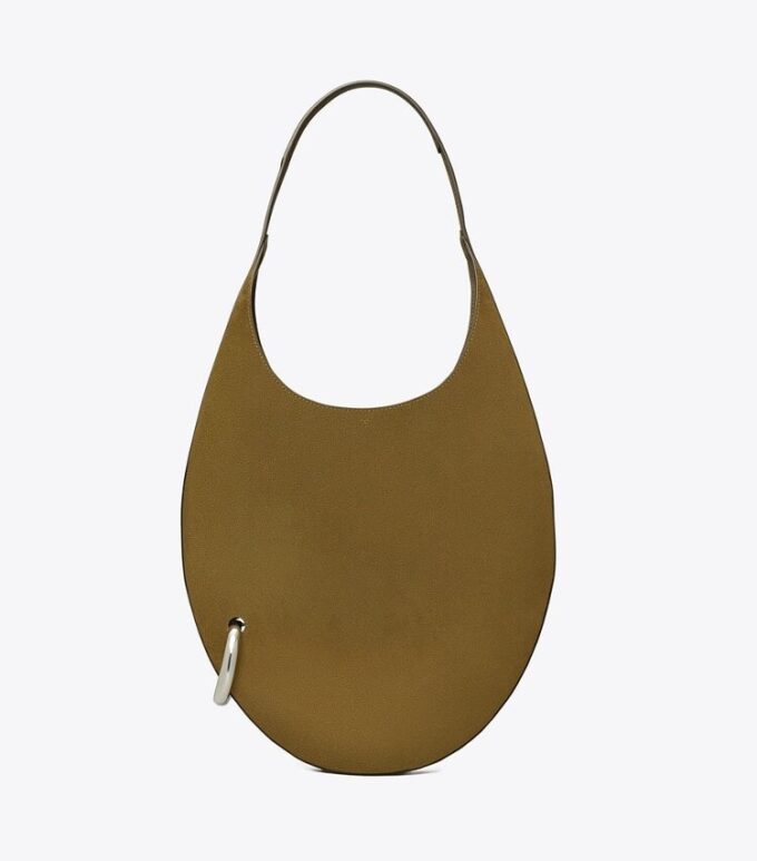 Bolso de gamuza perforado