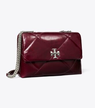 Bolso de hombro acolchado con diamantes Kira