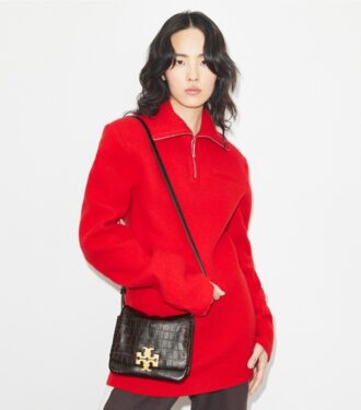 Bolso de hombro con estampado de cocodrilo Charlie