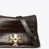 Bolso de hombro con estampado de cocodrilo Charlie Bolso de hombro con estampado de cocodrilo Charlie
