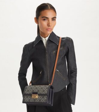 Bolso de hombro con T Monogram