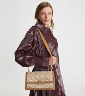 Bolso de hombro con T Monogram