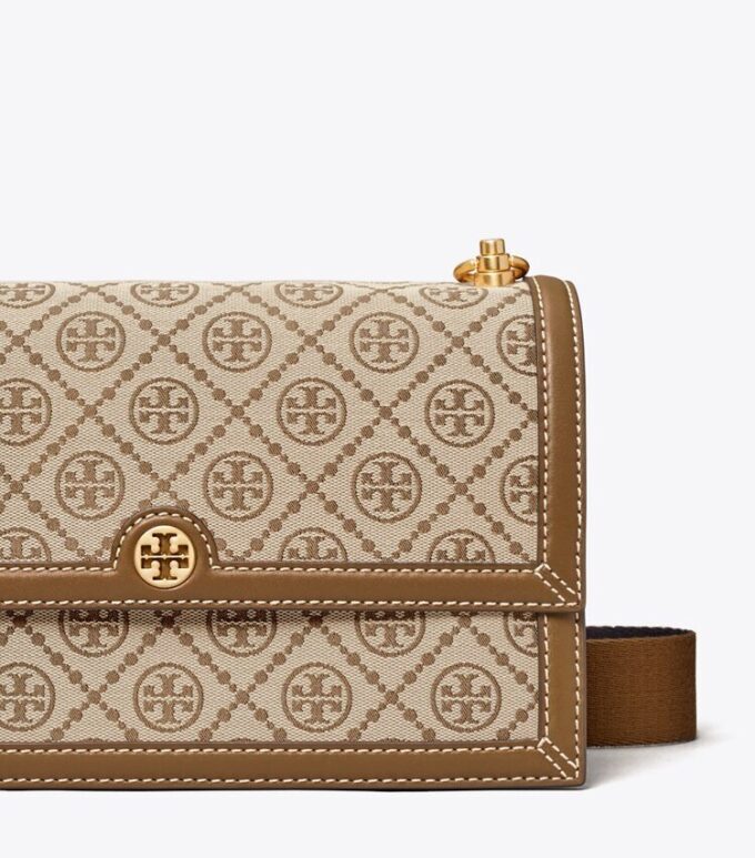 Bolso de hombro con T Monogram