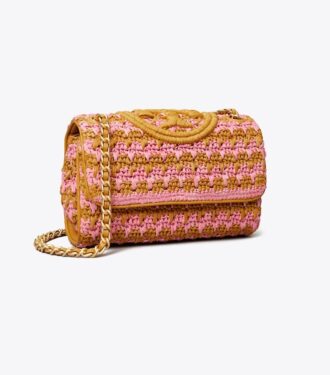 Bolso de hombro convertible pequeño Fleming Soft Crochet