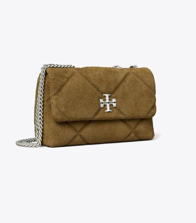 Bolso de hombro de ante acolchado Kira Diamond Bolso de hombro de ante acolchado Kira Diamond