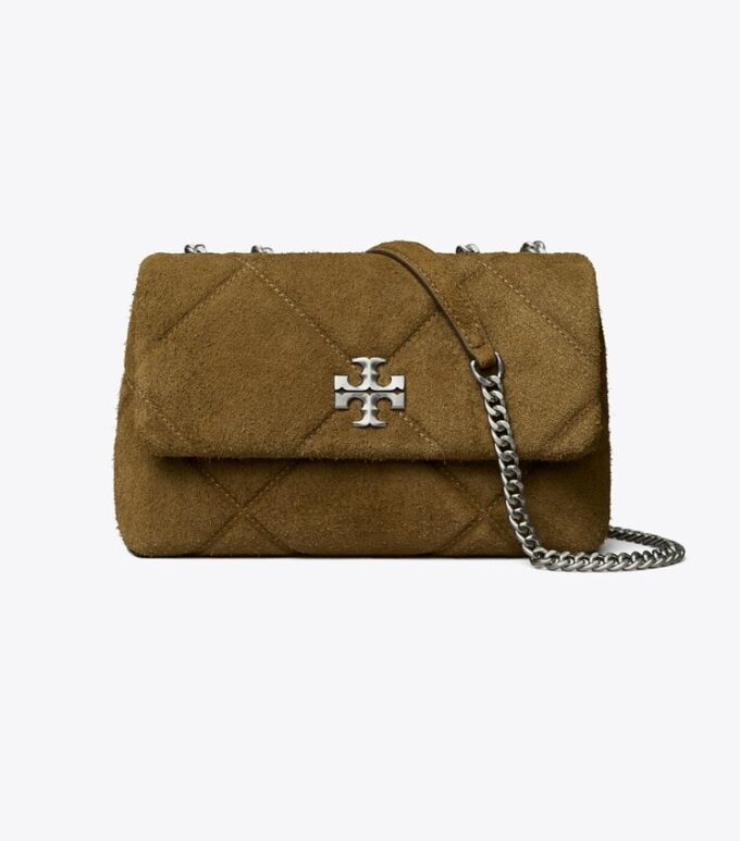 Bolso de hombro de ante acolchado Kira Diamond Bolso de hombro de ante acolchado Kira Diamond