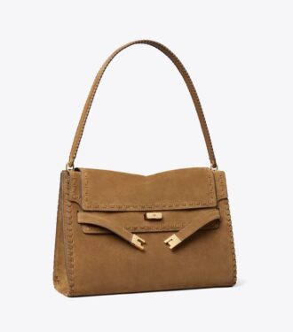 Bolso de hombro grande Lee Radziwill de gamuza