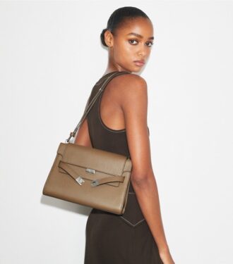 Bolso de hombro granulado Lee Radziwill