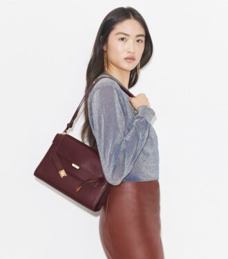 Bolso de hombro granulado Lee Radziwill
