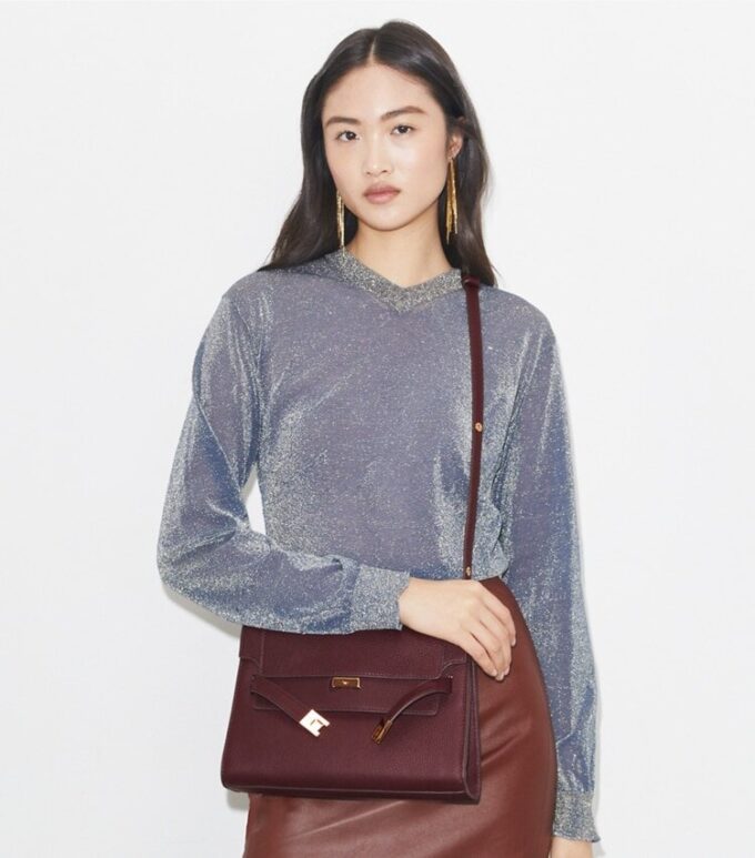 Bolso de hombro granulado Lee Radziwill Bolso de hombro granulado Lee Radziwill