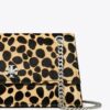 Bolso de hombro Kira Turnlock de pelo de becerro Bolso de hombro Kira Turnlock de pelo de becerro