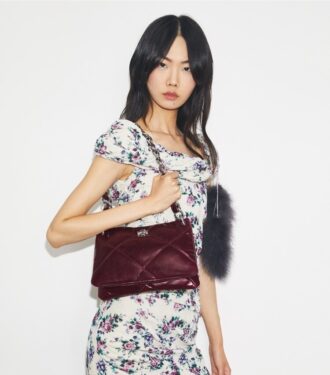Bolso de hombro pequeño Kira Diamond Quilt Distressed