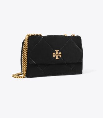 Bolso de hombro pequeño Kira Diamond Quilt Velvet Pavé