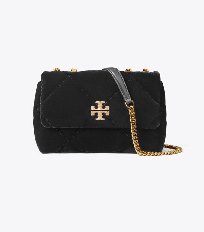 Bolso de hombro pequeño Kira Diamond Quilt Velvet Pavé Bolso de hombro pequeño Kira Diamond Quilt Velvet Pavé