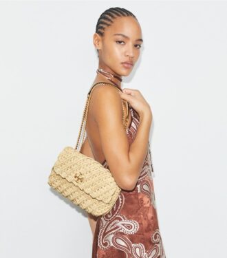Bolso de hombro pequeño Kira tejido