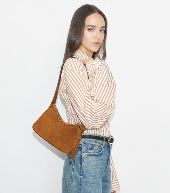 Bolso de hombro pequeño Romy de gamuza Bolso de hombro pequeño Romy de gamuza