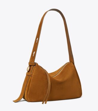 Bolso de hombro Romy de gamuza