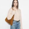 Bolso de hombro Romy de gamuza Bolso de hombro Romy de gamuza