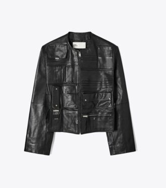 Bolso de mano Chaqueta de cuero Bolso de mano Chaqueta de cuero
