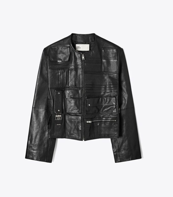 Bolso de mano Chaqueta de cuero Bolso de mano Chaqueta de cuero