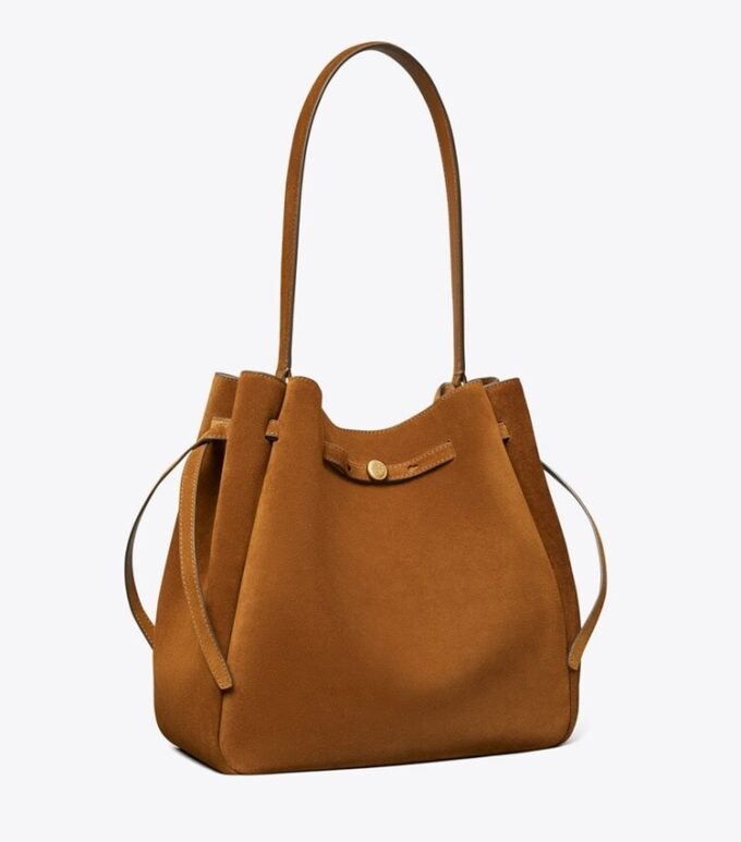 Bolso grande tipo cubo Romy de gamuza Bolso grande tipo cubo Romy de gamuza