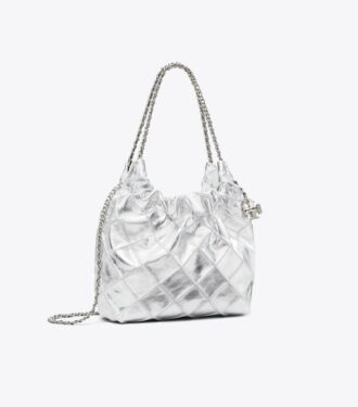 Bolso hobo metálico Mini Fleming