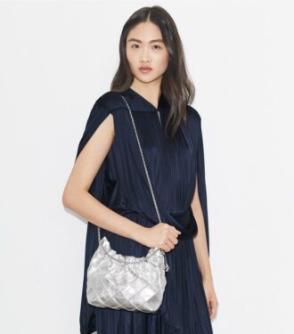 Bolso hobo metálico Mini Fleming
