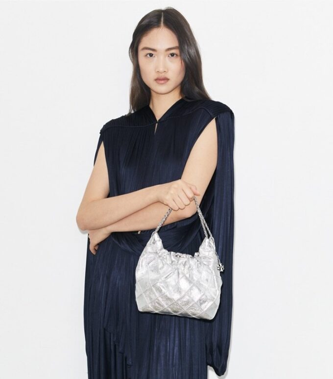 Bolso hobo metálico Mini Fleming Bolso hobo metálico Mini Fleming