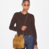 Bolso hobo Mini Fleming con flecos de ante Bolso hobo Mini Fleming con flecos de ante