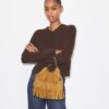 Bolso hobo Mini Fleming con flecos de ante Bolso hobo Mini Fleming con flecos de ante