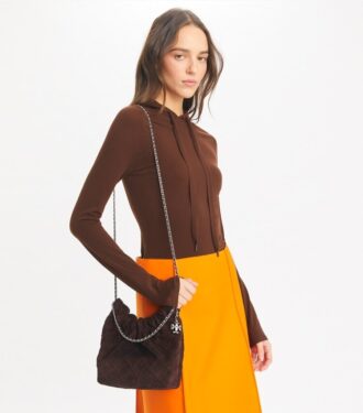 Bolso hobo Mini Fleming de ante suave Bolso hobo Mini Fleming de ante suave