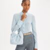 Bolso hobo mini Fleming de denim suave Bolso hobo mini Fleming de denim suave