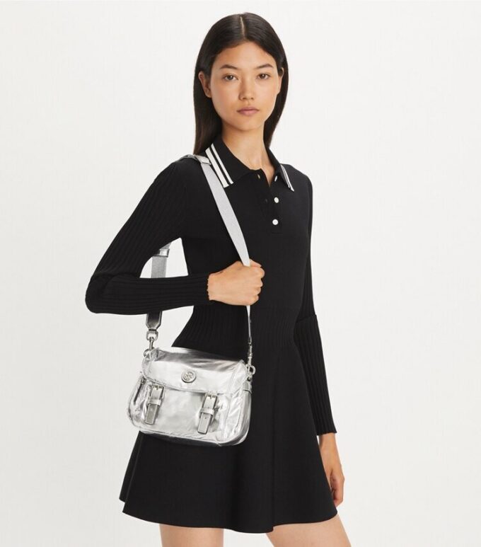 Bolso mensajero pequeño Virginia Metallic Bolso mensajero pequeño Virginia Metallic