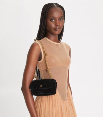 Bolso mini con solapa Kira Velvet