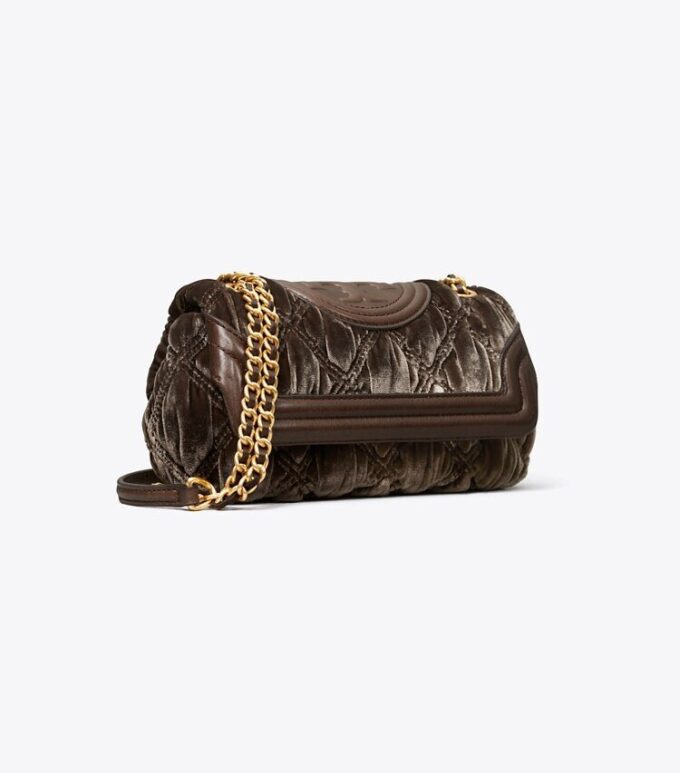 Bolso mini Fleming de terciopelo suave