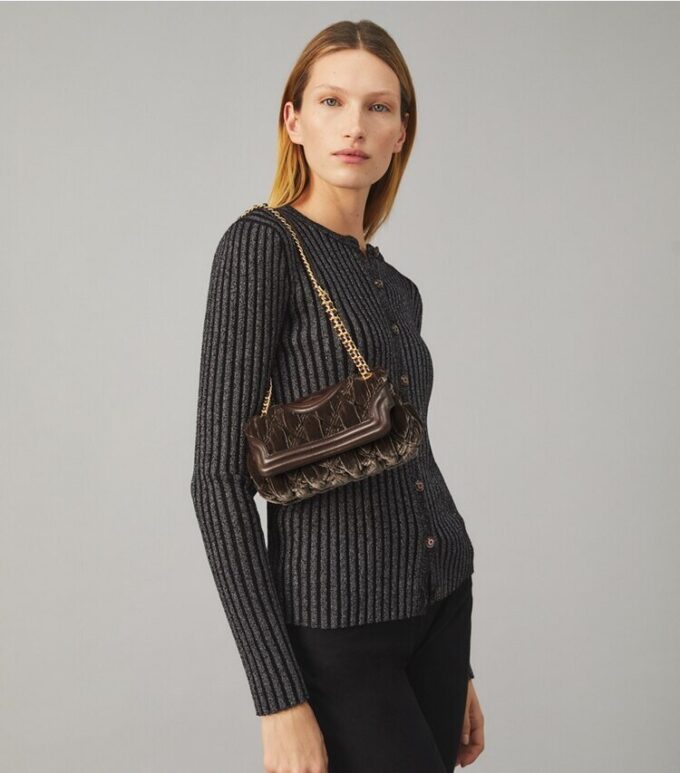 Bolso mini Fleming de terciopelo suave