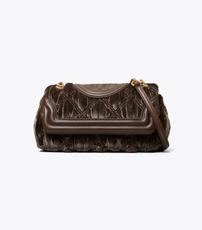 Bolso mini Fleming de terciopelo suave