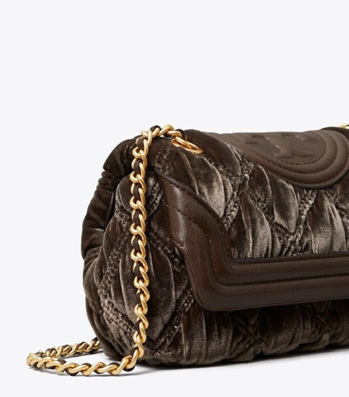 Bolso mini Fleming de terciopelo suave