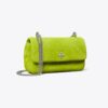 Bolso mini Kira con solapa de ante acolchado con rombos Bolso mini Kira con solapa de ante acolchado con rombos